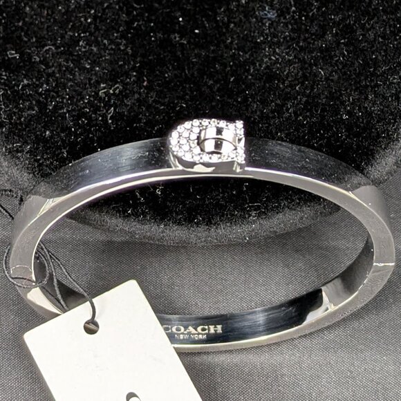 Coach Bracelet Silver with Sparkling C - NWT - Picture 7 of 8
